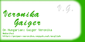 veronika gaiger business card